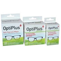 OptiPlus Anti-Fog Chusteczki nawilżane przeciw parowaniu.