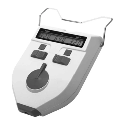 Pupilometr cyfrowy CT4113 z wyświetlaczem LCD, ergonomicznie zaprojektowaną obudową oraz okularami pomiarowymi umieszczo