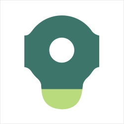 Plaster Green Five 24 mm przedstawiony solo na jednolitym tle
