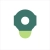 Plaster Green Five 18 mm przedstawiony solo na jednolitym tle