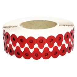 Rolka przylepców Red Five 18 mm w opakowaniu zbiorczym