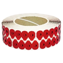 Rolka przylepców Red Five mini owalnych 18 x 14 mm w opakowaniu zbiorczym