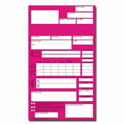 Koperta na zlecenia bez kopii – kolor magenta