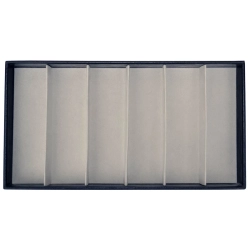 DC026 - Kuweta na okulary, 6 miejsc, elegancka, twarda, z pokrywą