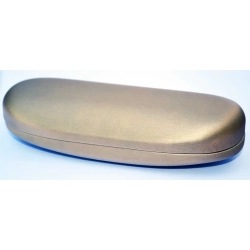 FUT-6707-Z Klasyczne etui na okulary - złoto satynowe
