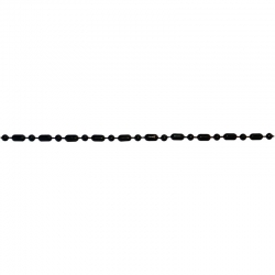 CM013-3 Łańcuszek do okularów - czarny gruby