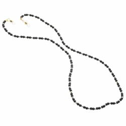 08/412/8900 Łańcuszek do okularów czarny z dodatkami - BLACK GOLD FASHION