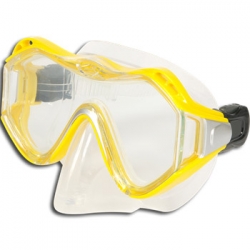 33/850/1000 - Maska do pływania xRx Junior z adapterm, żółta