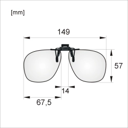 C224 – Nakładka polaryzacyjna, kształt Aviator