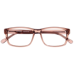 Anthony Standard — prostokątna męska oprawa wtryskowa w transparentnym, połyskującym wykończeniu, lekka i uniwersalna w