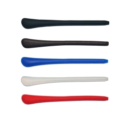 zestaw pięciu silikonowych końcówek do zauszników KNS15 w kolorach czarnym, brązowym, niebieskim, transparentnym i czerw