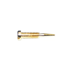 Łamana śrubka M1,4 × 7,5 mm, po złamaniu 4,5 mm, główka 2,0 mm - złota