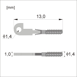 WKF174 - Wkłady do fleksa na zapadki, jarzmo 1,0 mm