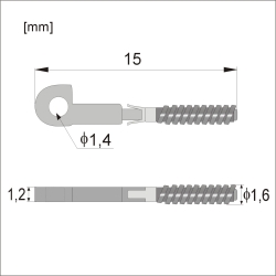 WKF175 - Wkłady do fleksa na zapadki, jarzmo 1,2 mm