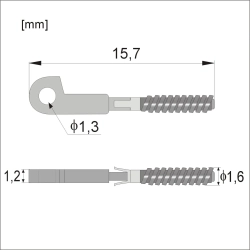 WKF184 - Wkłady do fleksa na zapadki, jarzmo 1,2 mm