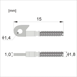 WKF620 - Wkłady do fleksa na wkręt, jarzmo 1,0 mm