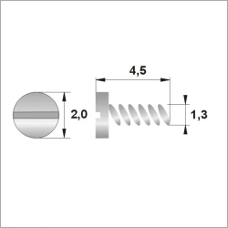 Wkręty 1.3 / dł.4,50mm / gł.2,0mm - srebrne