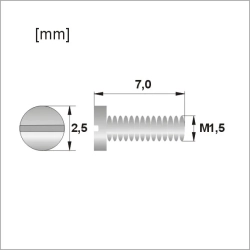 Śrubki, wkręty - M1.5 / dł. 7,00mm / gł. 2,50mm