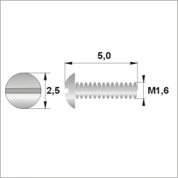 Śrubki - M1.6 / dł. 5,00mm / gł. 2,50mm