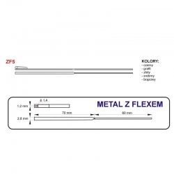 ZF5 - Zausznik metalowy z fleksem
